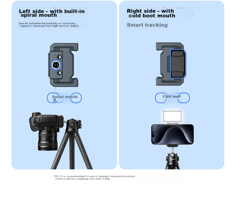 UGREEN Phone Stand Selfie Stick Tripod Desktop Gimbal Live Streaming Vlog Extension Pole Handheld Suitable for DJI Pocket 3/4/4 Pro, Ying Shi Luna, Mirrorless Camera Action Camera 10