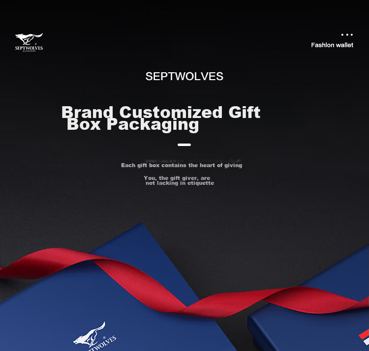 SEPTWOLVES Men's Short Genuine Leather Wallet Card Holder, Practical Anniversary Birthday Gift for Dad Or Husband 9