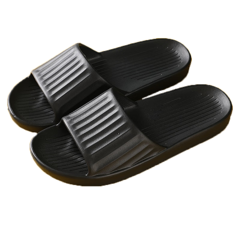 Grace Travel Portable Slippers for Hotel And Home Use, Non-Slip Non-Disposable Slippers for Bath And Guests, Black Size 44-45