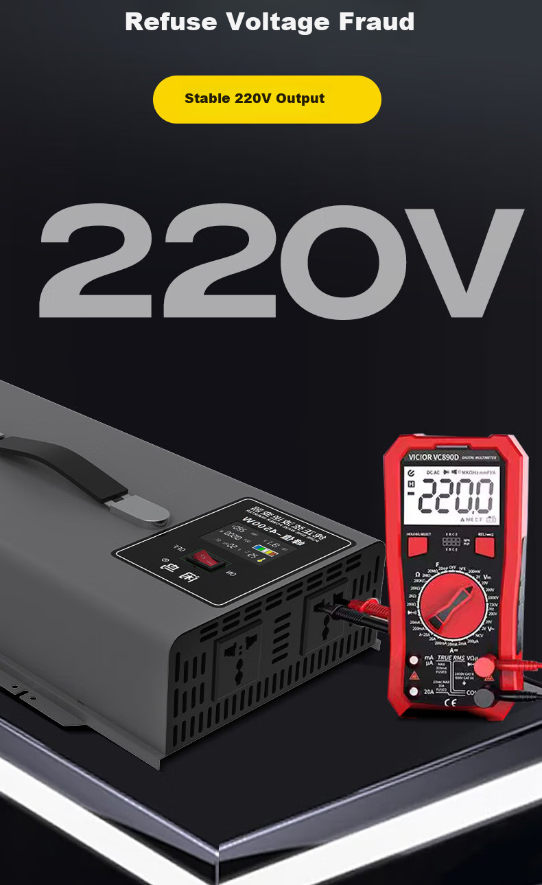XIANNIAO Inverter High-Power 72V to 220V Pure Sine Wave 3500W Power Converter for Electric Bicycles And Street Vendors 11
