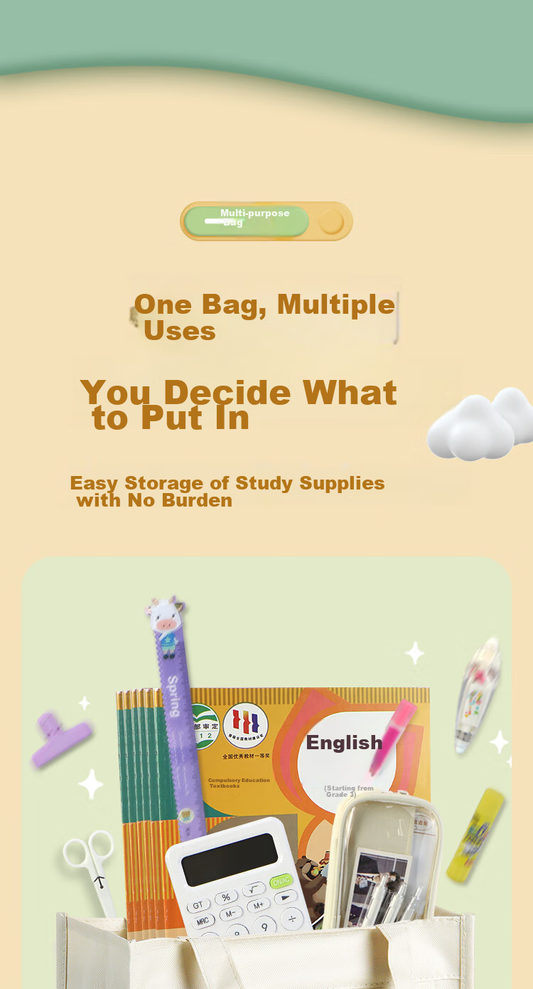 NVV Tutoring Bag, Art Bag for Primary School Students, Handbag, Book Bag, Study Bag, Exam Paper Storage Bag, Homework Handbag, Document File Bag, Astronaut Design NR-D02A 14