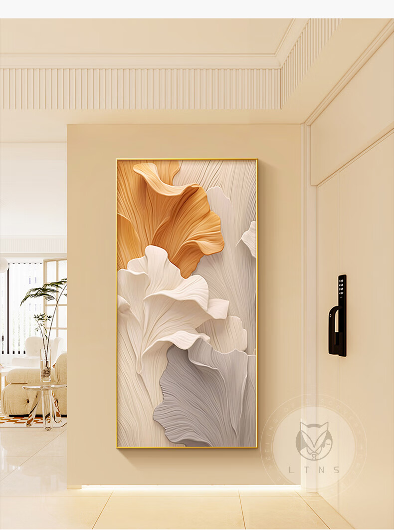 Long Time No See Large Home Entrance Decorative Painting Modern Minimalist Abstract Art Corridor Wall Hanging 2