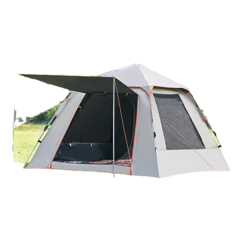 WhitePeak Tent, Outdoor Fully Automatic Portable Folding Quick-Open Camping Equipment, Sun Protection Black Gel Complete Set, Camping Park Tent