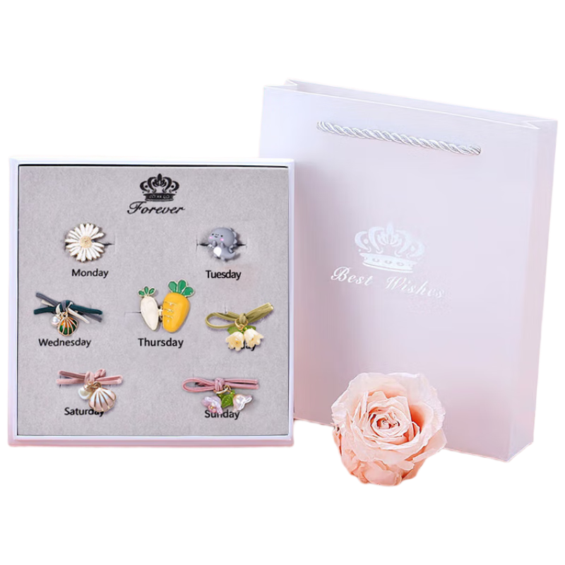 Dijing Hair Tie Headband Set for Women Luxury Hair Accessories 2026 New High Elasticity Hair Bands Birthday Gift for Girlfriend
