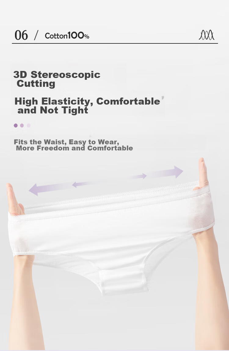 Kaili Disposable Underwear for Women, Maternity Travel Cotton Panties, No-Wash, 30 Pieces, Size L [Sterilized And Safe] 11