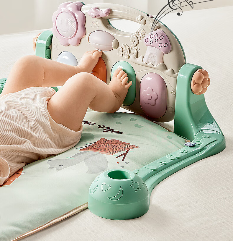Babycare Baby Gym Foot Piano for 0-1 Year Old Newborns, Baby Welcome Gift, Infant Soothing Toy, Duobula Rabbit 14