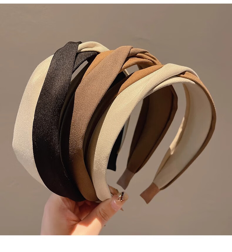 Xiangwan Headband, High Crown Hairpin for Women, Versatile Hairband for Going Out, Face-Washing Headband, Wide-Brimmed Hairpin, Hair Accessory, Gift for Wome 11