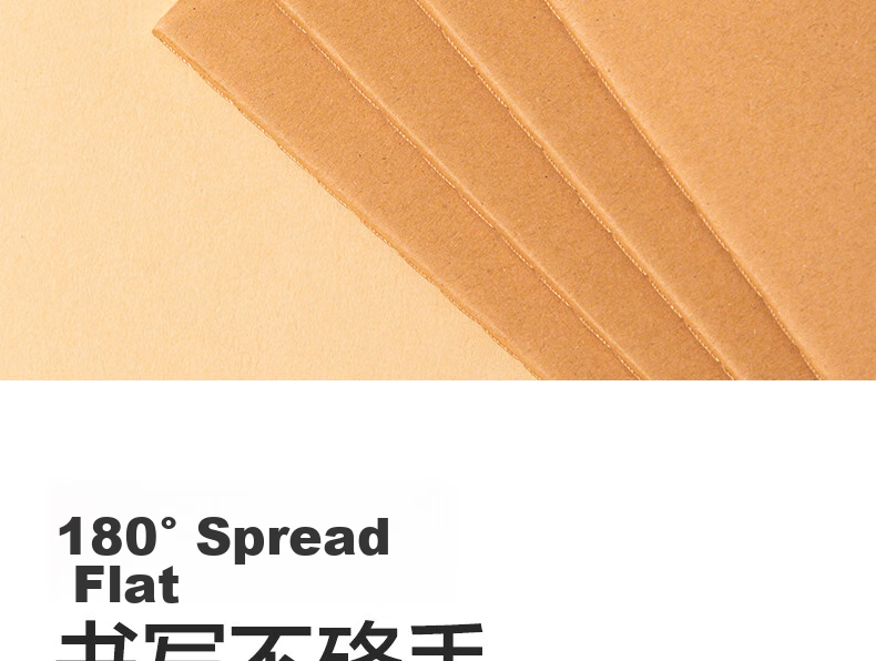 Deli 12 A5 Notebooks, 40 Sheets Kraft Paper, Stitched Soft Cover, Office Journal/Stationery Notebook/Draft Book/Diary, Back-To Essential FA54003 14