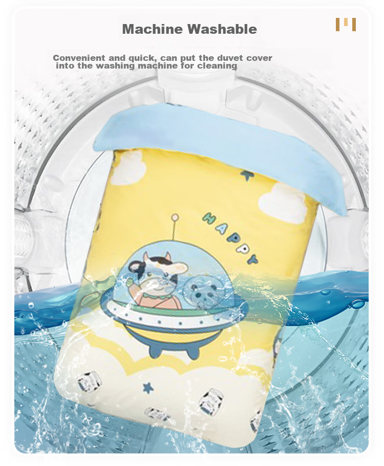 9I9 Children's Duvet Cover, Pure Cotton Baby Quilt Cover, Infant Kindergarten Bedding, Class A Nap Supplies, Car Seat Cover, 150*120 9