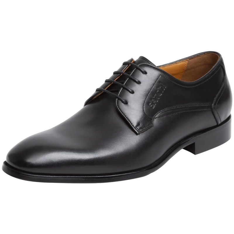 SATCHI Men's Fashion Wedding Shoes Business Formal Derby Leather Shoes 752281179Z Black Size 41