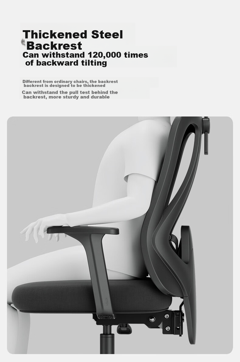 Hbada P1 Second Generation, Ergonomic Chair, Gaming Chair, Biomechanical Seat, Office Chair, Dual Backrest, 3D Headrest 10