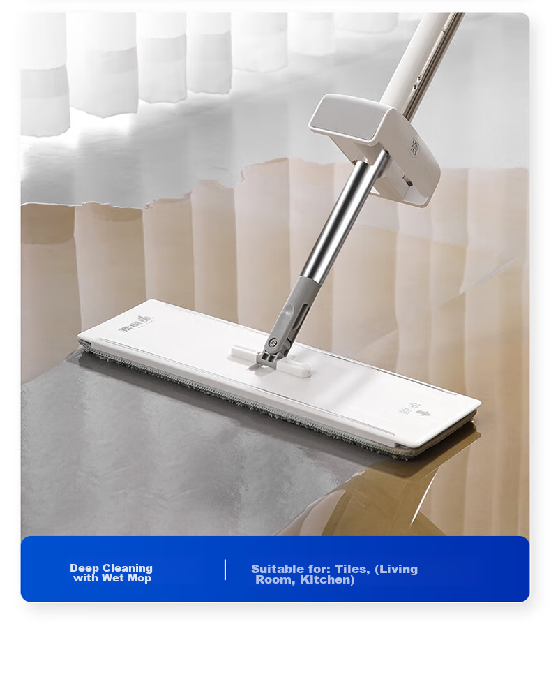 MARYYA Mop Replacement Cloth, 38cm, 1 Piece, Suitable for Dry And Wet Double-Sweep Flat Mops, Thickened Composite Fiber Cloth, Spare Part 6