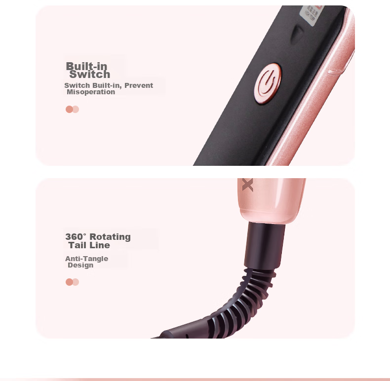 AUX Corn Silk Volumizing Hair Straightener [Negative Ion], Curling Iron And Flat Iron Combo, Hair Volumizer, Hair Straightening Tool for Men And Women, Root Lift Volumizing Clip, Electric Hair Straightener Gift 12