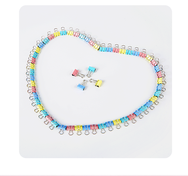 BAOKE 3c Digital All-Net Low Price BC1366, Colorful Long Tail Clips 60 Pieces 15mm, Binder Clips Document Clips Office Supplies 5
