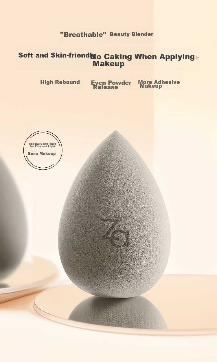 ZA Beauty Blender *1, Soft Dual-Use Makeup Sponge, Powder Puff, Non-Absorbing Sponge 1