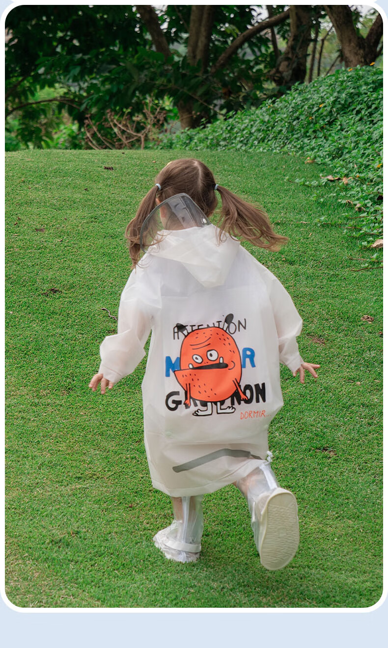 MARIE CLAIRE Children's Raincoat, One-Piece Cape-Style Poncho, Single-Person, for Girls And Boys, Students, Kindergarten Children, Toddlers, Back to School 20