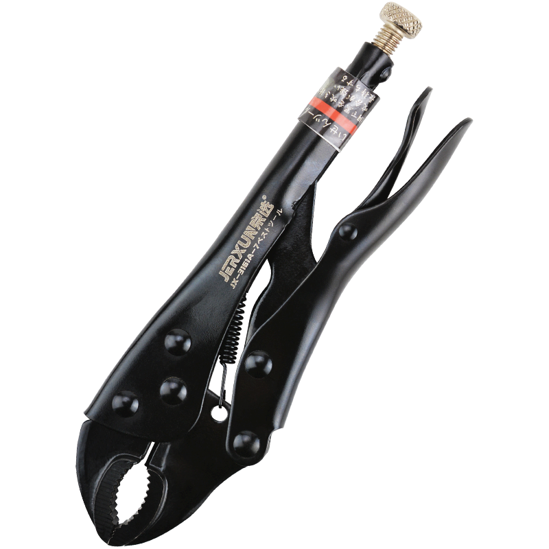 JERXUN 10-Inch Round Mouth Pliers, Flat Nose Pliers, Needle Nose Pliers, Multifunctional Quick Wrench, Pressure Pliers, Manual Tool Clamp