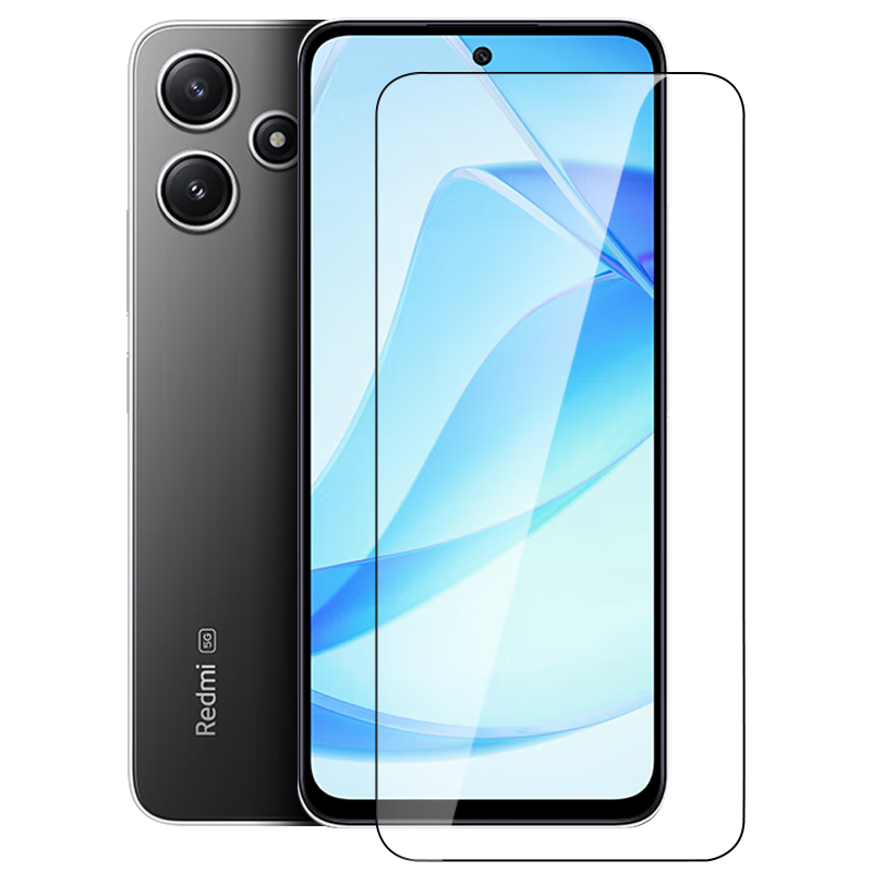 LANGLING [2 Pieces] Tempered Glass Screen Protector for Xiaomi Redmi Note12, Full Coverage Ultra-Thin HD Glass Film, Shatterproof Anti-Fingerprint Front Screen Protector for Redmi Note12 Smartphone