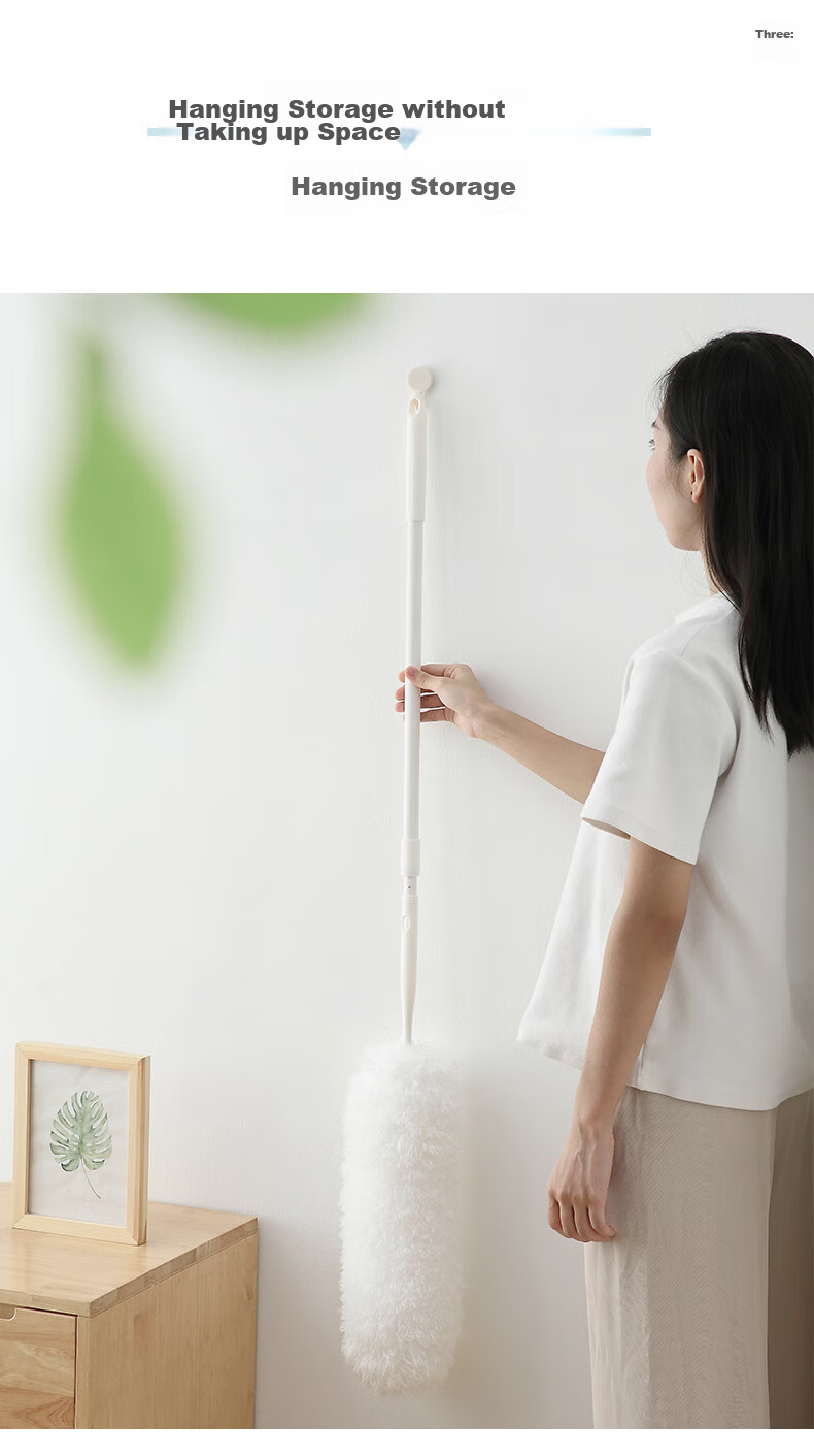 Sulida Feather Duster, 2.5-Meter Extendable, for Car And Home Use, Static Dust Removal, Ceiling Cleaning Tool 12