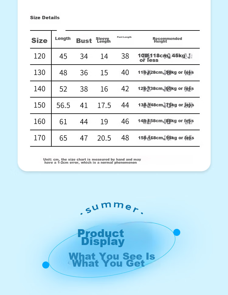 LangSha Children's Pajamas for Boys, Summer Thin Style, Youth Short-Sleeve Shorts, Student Pure Cotton Home Wear Set, Size 160 6