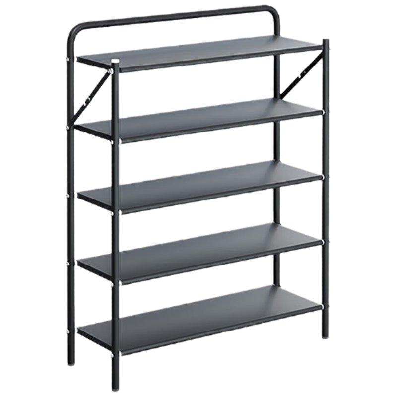 Anerya Foldable Shoe Rack, No Installation Required, Multi-Tier Storage Shelf for Entryway, Space-Saving Organizer Rack for Rental Apartments And Home Use, 5 Tiers, 50 Cm