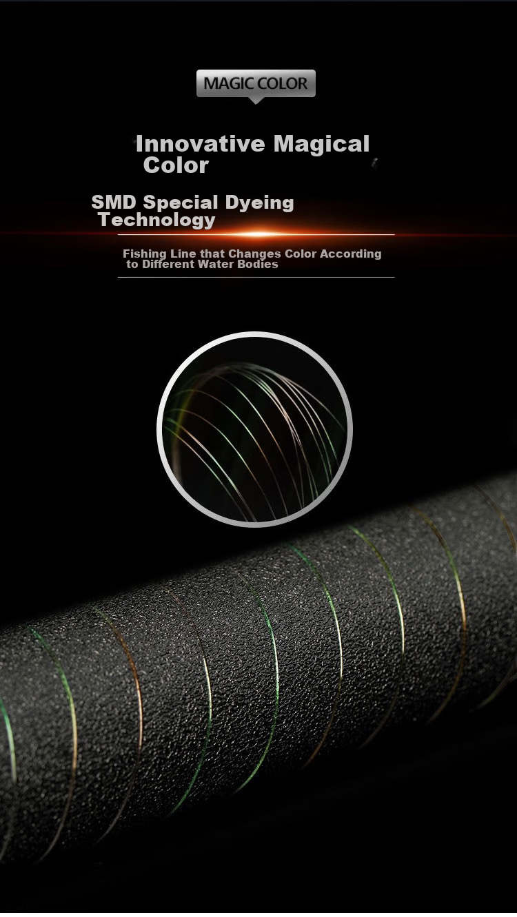 SIMAGO Fishing Line, Main Line Ultra-Soft High-Strength Nylon Line, Invisible Non-Curling, 50 Meters Sub-Line, Size 4.0 3