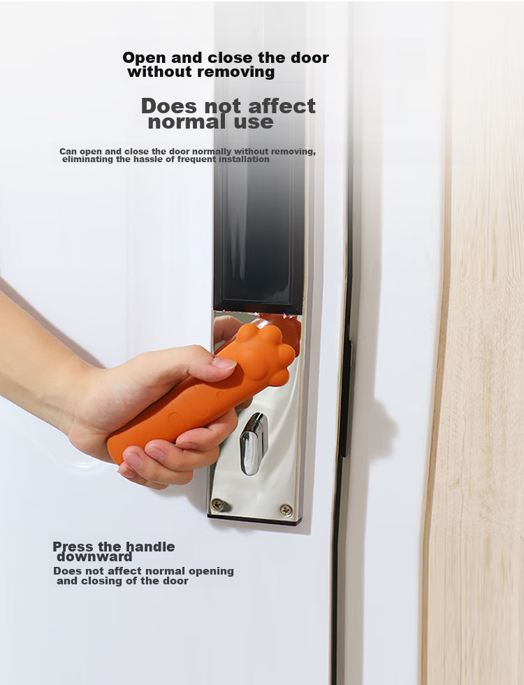 9I9 Children's Door Handle Protector, Baby Room Door Pull Handle Anti-Collision Protection Silicone Cover 21A458 6