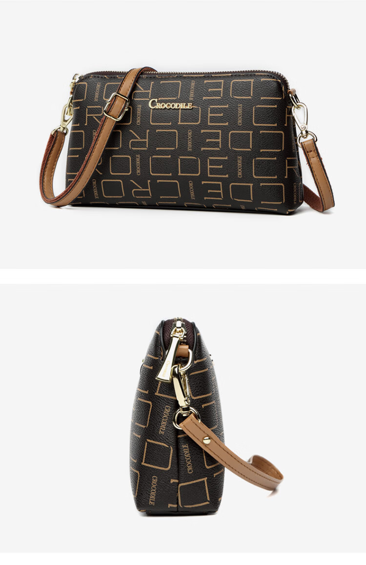 CROCODILE Goddess Festival Vintage Floral Letter Simple Crossbody Women's Handbag, Casual Underarm Bag, Shoulder Bag for Wome 14