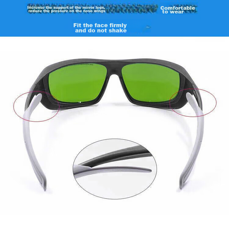 Beifute Laser Protective Goggles for Visible Light, Industrial Strong Light, Fiber Laser Marking Machine, Welding, Rust Removal, Beauty Use, Red Green Blue Purple Laser Pen Protection, Laser Shooting Goggles 200-700NM 5