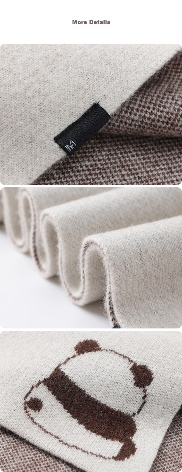 JIUMU Pure Wool Scarf for Women, Autumn And Winter Ladies' Warm Neck Warmer, Gift for Women on Mid-Autumn Festival And Birthday, Gift Box Packaging 21