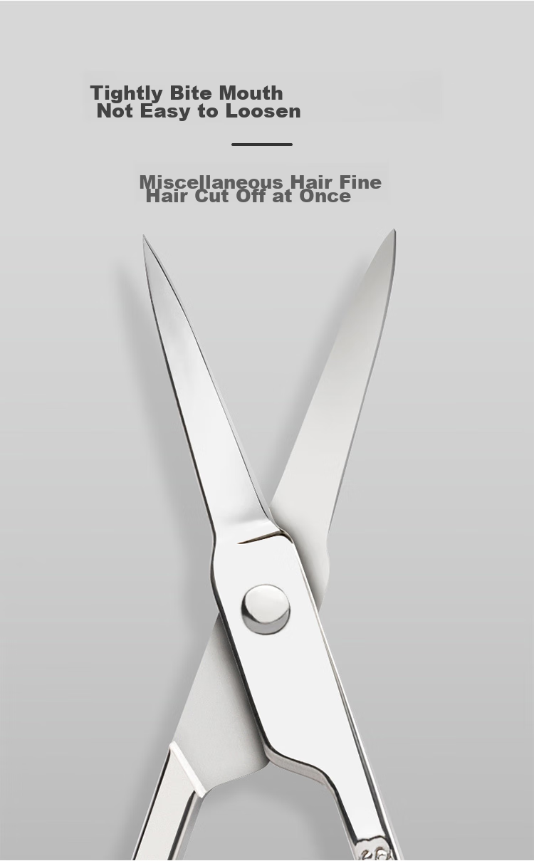 Meifuyu Stainless Steel Round-Tip Nose Hair Trimmer, Small Scissors for Men's Use, Manual Sideburn Trimmer (Thickened Version) MF8941 11