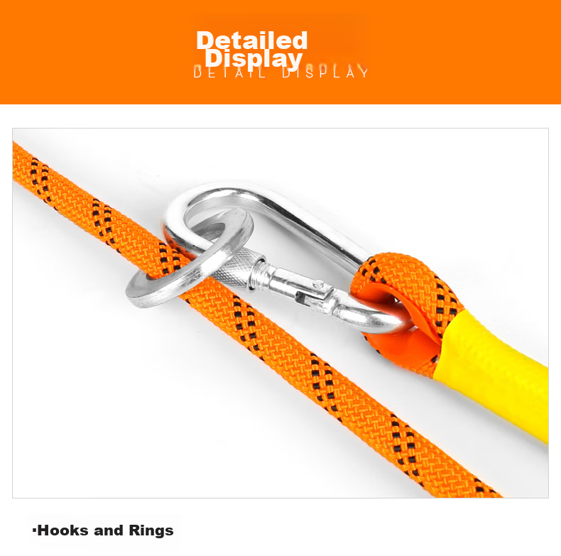Hongshenghuashun Safety Belt, Safety Rope, High-Altitude Work Escape Lanyard, National Standard Construction Site, 3-Meter Large Hook 9