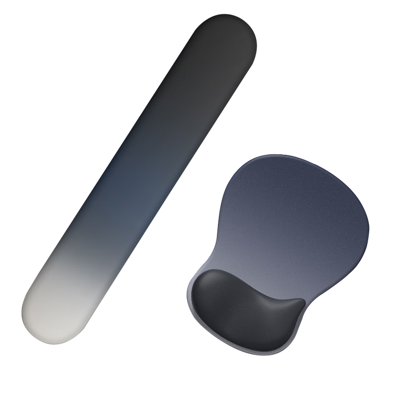 KPTE Mouse Pad [Ergonomic Wrist Rest], Gradient Mouse Wrist Support, Silicone Non-Slip Keyboard Hand Rest for Wome