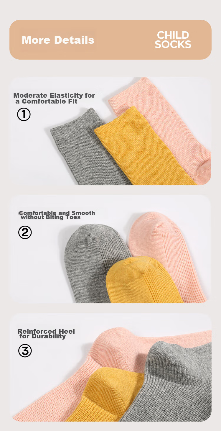 Barbie Girls' Cotton Socks, Children's Slouch Socks, Long Socks, Girls' Mid-Calf Socks, Solid Color Spring And Autumn Calf-Length Socks 8