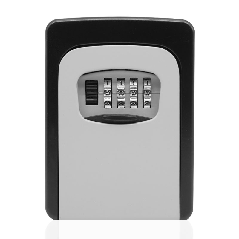 Biaokang Metal Password Key Box, Renovation Peephole Key Management Box, Anti-Theft Key Safe, Outdoor Wall-Mounted Anti-Smashing Key Box