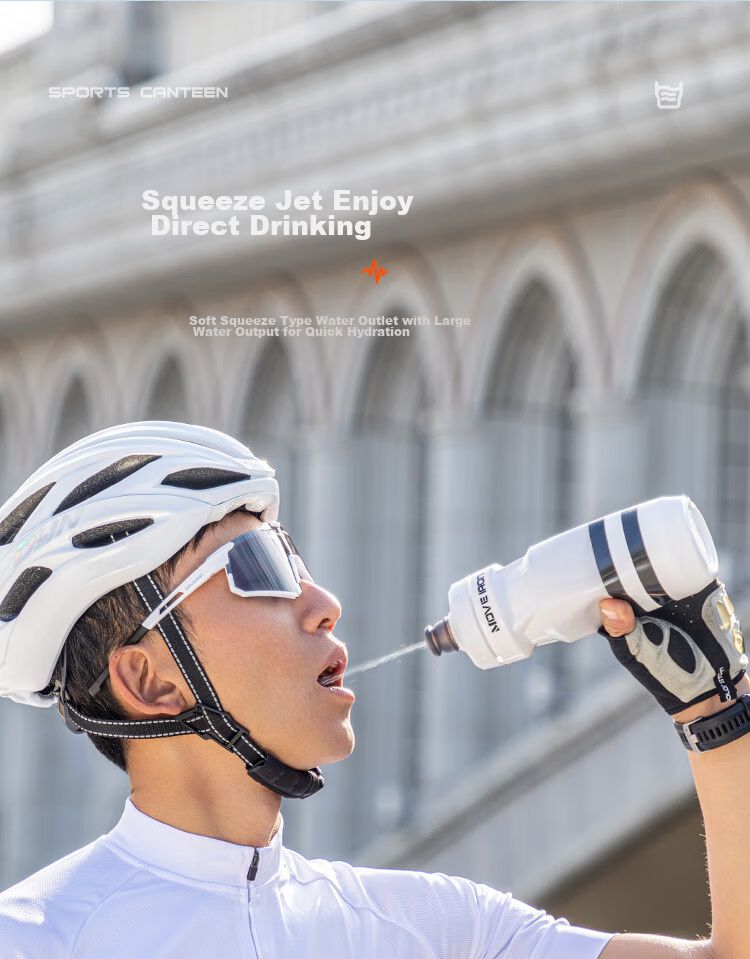 Move Iron Bicycle Water Bottle for Road Bikes And Mountain Bikes, Cycling Sports Water Cup, White 7