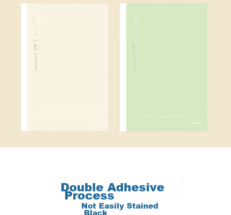 Deli 32K/72 Sheets Kraft Paper Notebook, High-Quality Error Correction Book for Middle School And High School Students, Research Notes, Minimalist T3272 6
