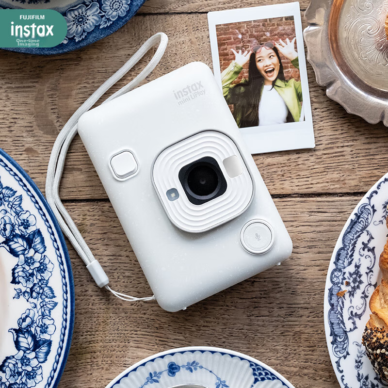 INSTAX Fuji INSTAX Instant Camera, Digital And Film Instant Photography Camera (Prints Mobile Phone Photos), Mini Liplay, Lover White