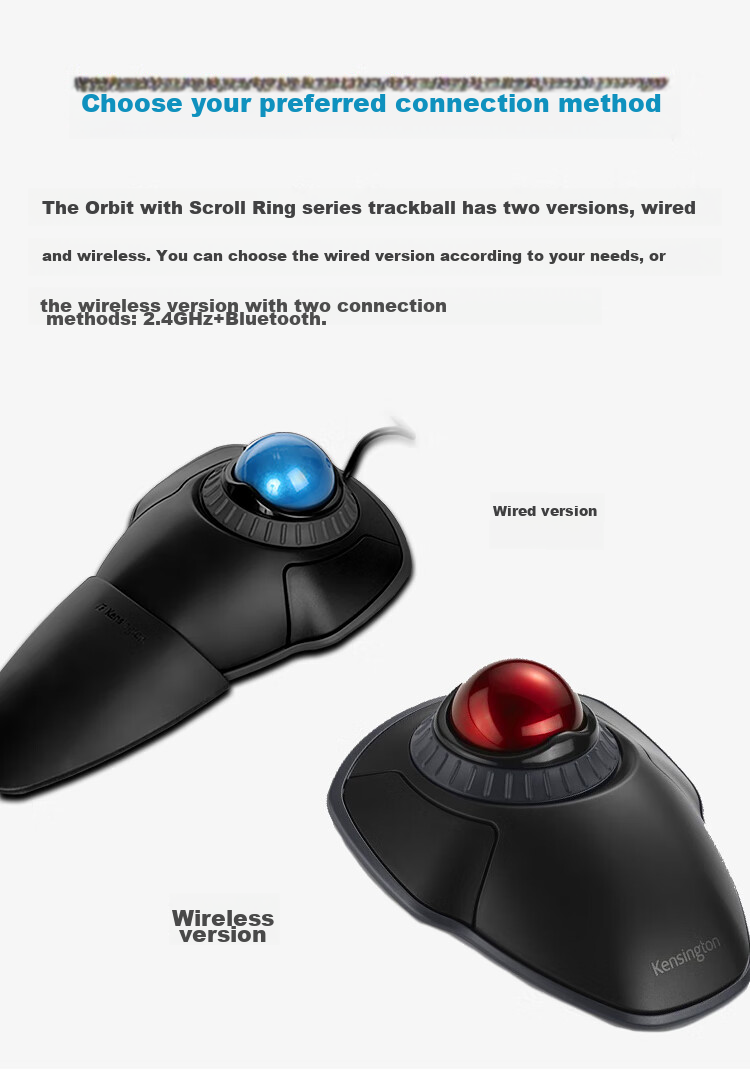 Kensington Wireless Trackball, Ergonomic Mouse, Wireless Bluetooth, for Home Office And PS Drawing, with Wrist Rest, Compatible with ASUS, Lenovo, HP, Apple, Black with Red K70992 11