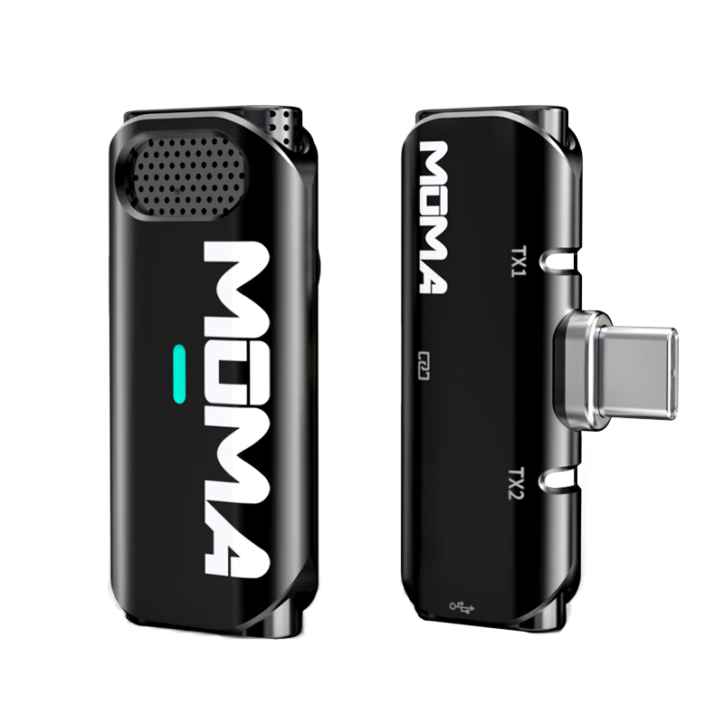 MOMA Yuesheng S1 Wireless Lavalier Microphone, Android Phone Live Streaming MOMA Mengmug S1 Microphone Direct Plug-In Mic, Vlog Outdoor Interview Sound Card Noise Reduction Long Battery Life Audio Pickup