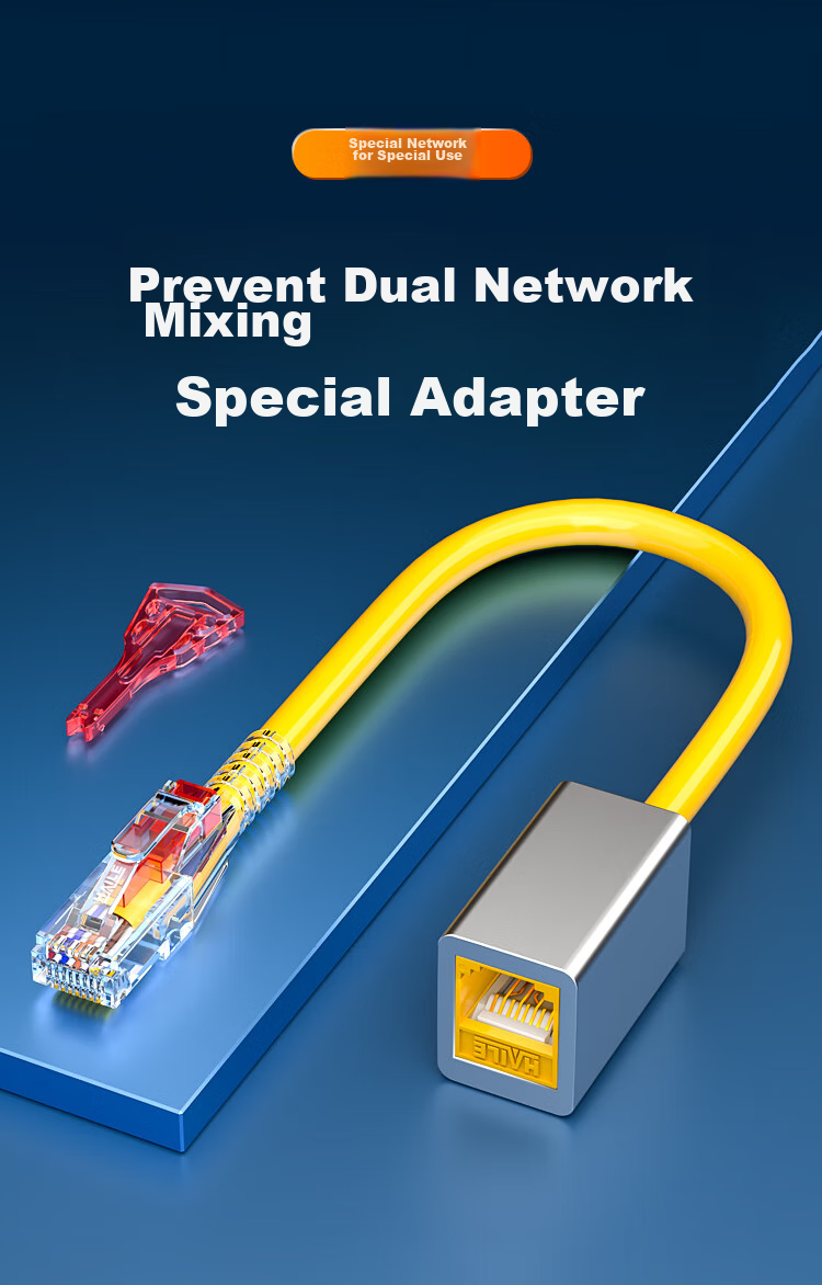 HAILE Internal And External Network Converter, Special Network Adapter, Irregular Network Interface, Red HT-912A 1
