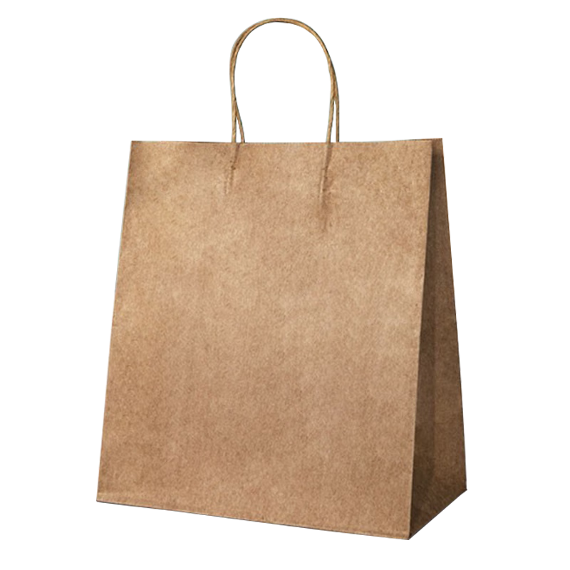 Jianaishenghuo Kraft Paper Bags, 28*15*28cm, Takeout Beverage Milk Tea Packaging Bags, Baking Bags, 20 Bags for Packaging And Gift-Giving