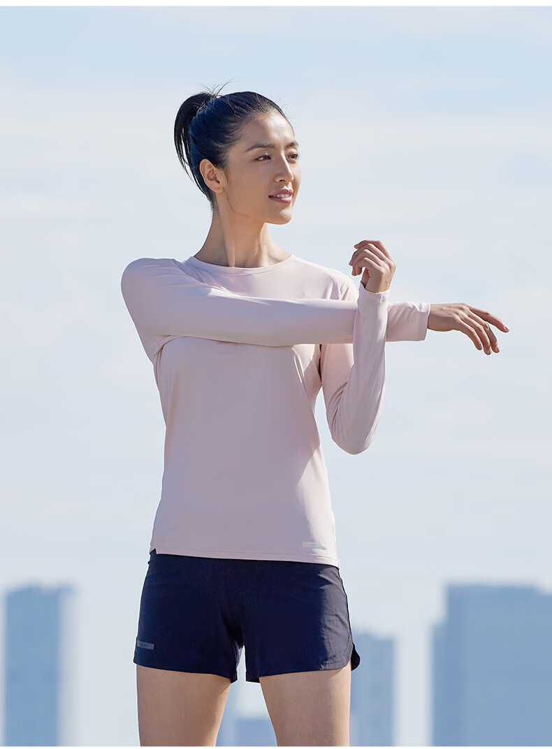 DECATHLON Training Sun Protection Base Layer Long-Sleeve Fitness Running Sportswear T-Shirt Top RUNW2176332 Classic Black M-L 9