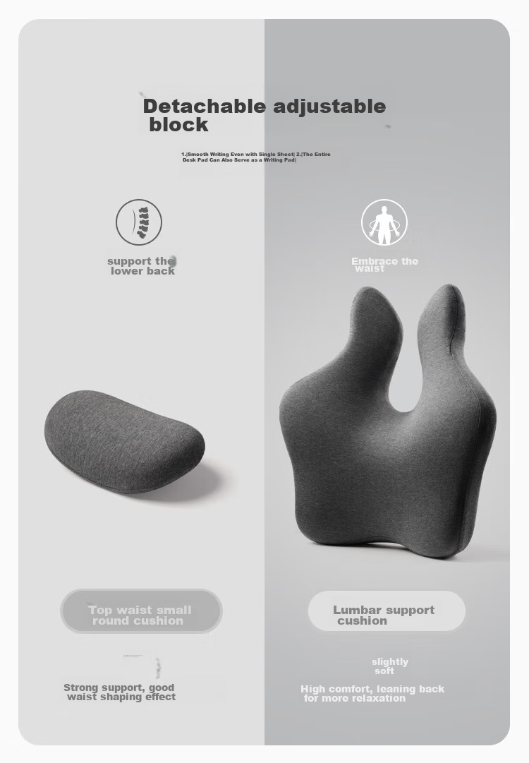 CHECA GOODS Lumbar Support Cushion for Office And Car Seats, Back Support Pad, Waist Pillow, Chair Backrest Cushio 11