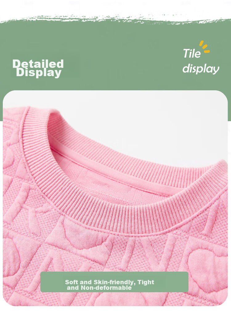 ASK JUNIOR Children's Clothing, Girls' Sweatshirt, Autumn Wear for Older Kids, Casual Fashion Printed Pullover Top, Pink, Size 160 19