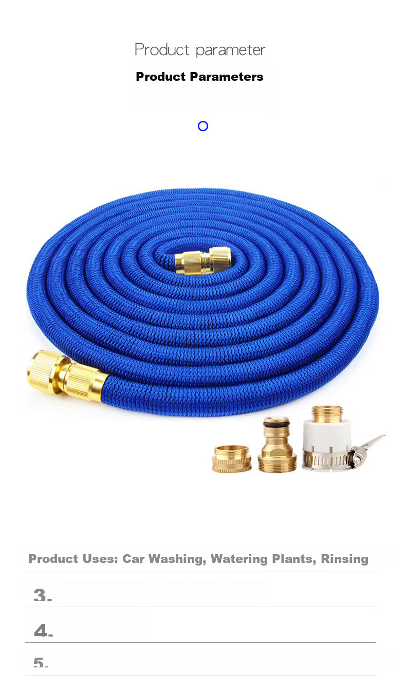 Yueye Car Wash Water Gun Hose, High-Pressure Water Gun Hose, Household Car Water Gun Extendable Hose, Cleaning Tool, 37 Meters 13