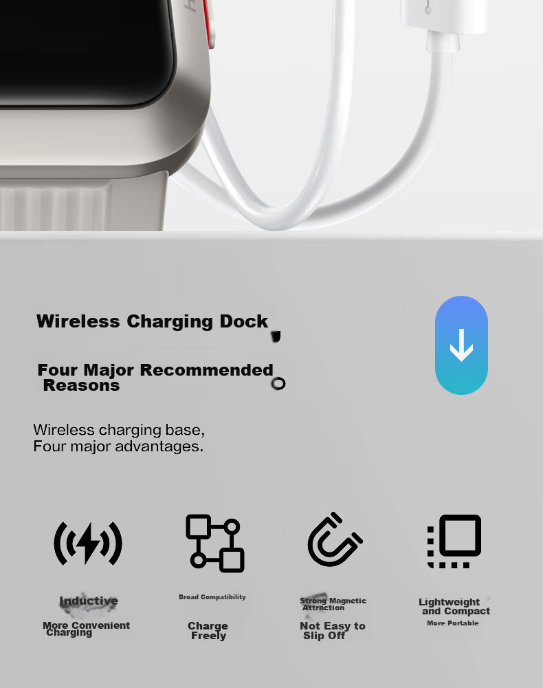 Chaofan Magnetic Charging Cable Compatible with Huawei Watch Charger for Watch D/D2 Wrist ECG Blood Pressure Monitor, FIT4/4Pro/GT6/GT5/4/Runner Charging Dock 2