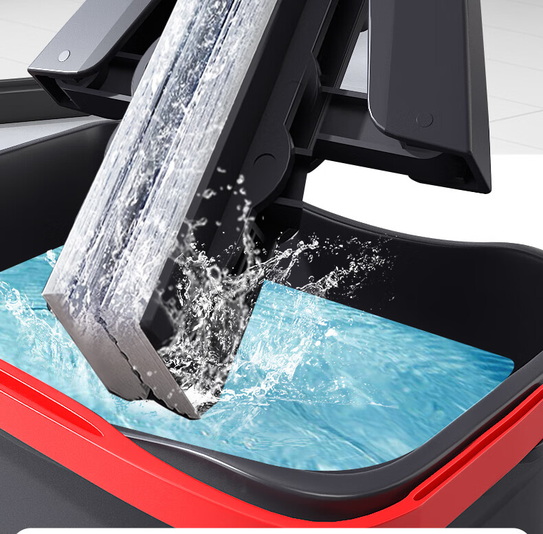 Weilida 28cm PVA High-Density Sponge Mop Head with 1 Handle and 2 Cloths Foldable Hands-Free Cleaning Mop 7