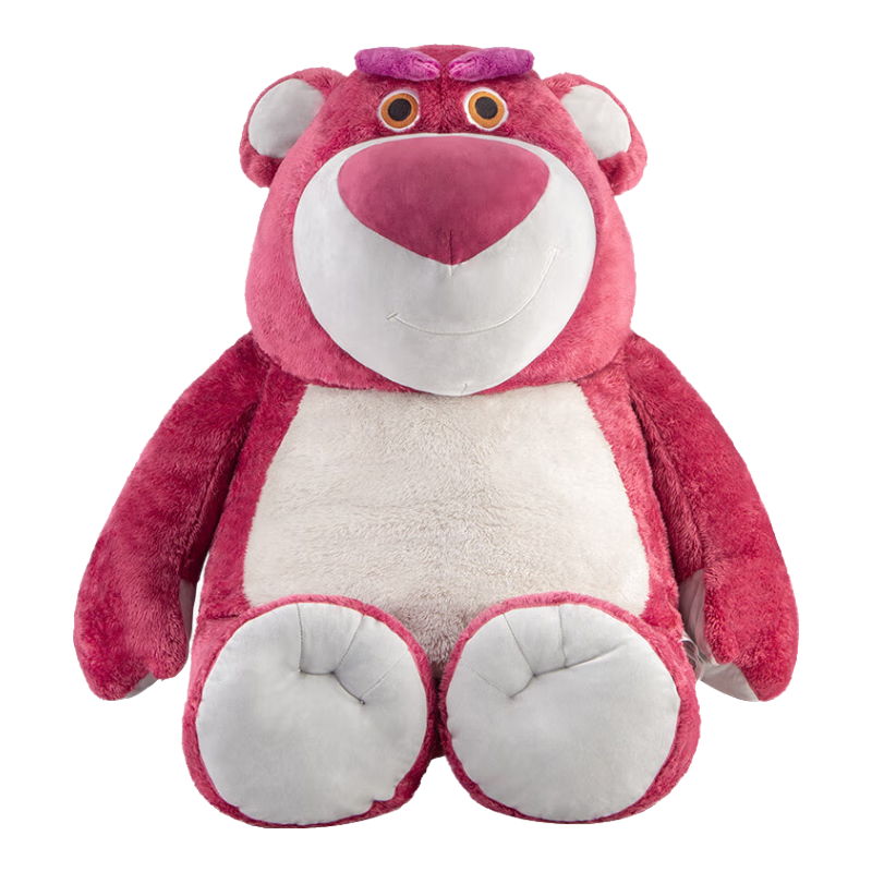 Disney Strawberry Bear Plush Toy Stuffed Animal Pillow Doll Valentine's Day Gift for Women, Birthday Present for Girls