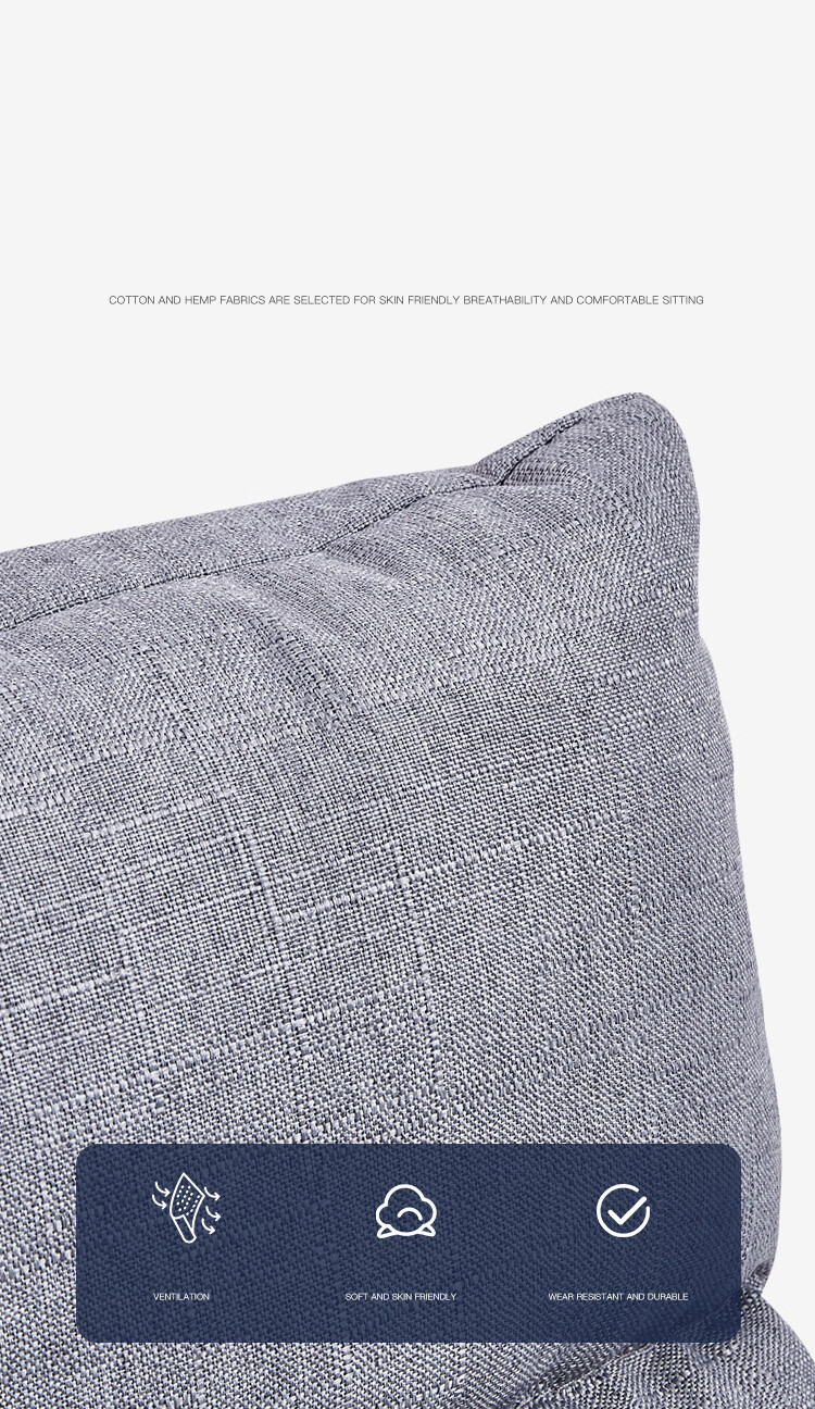 Yupin Lazy Sofa Bed, Backrest for Balcony, Small Apartment Bay Window Chair, Single Tatami Sofa Chair, LZ006 Gray 7